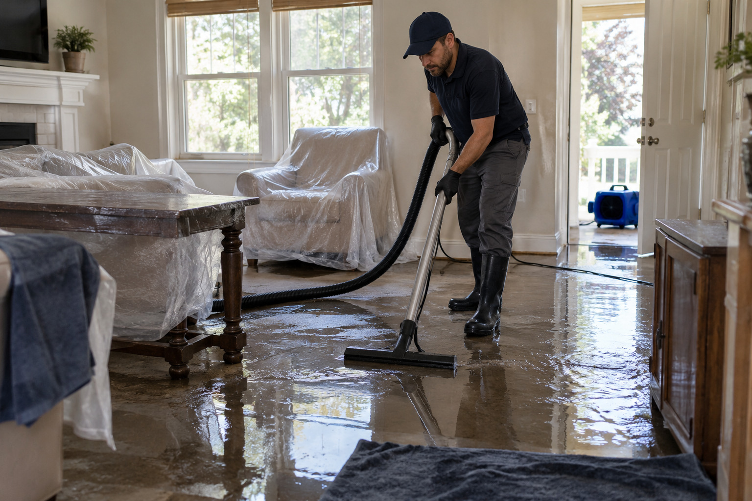 Limpieza y reparación de inundación