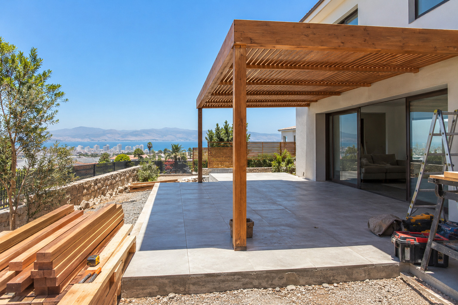 Planificación de terraza residencial